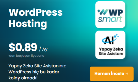 Turhost WordPress Hosting Aylık Sadece $0.89 Fırsatını Kaçırma!