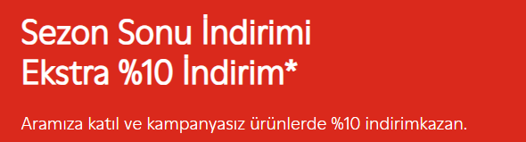 Camper Sezon Sonu Ekstra %10 İndirimi Fırsatı
