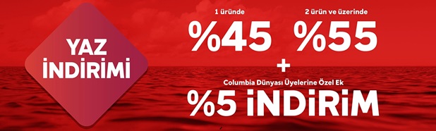 Columbia Seçili Ürünlerde %55’e Varan Yaz İndirimi