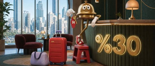 Hotels.com Sonbahara Özel %30 İndirim Fırsatı!