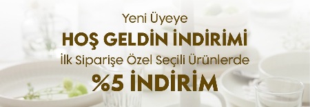 Kütahya Porselen Yeni Üyelere Özel %5 İndirim Fırsatı