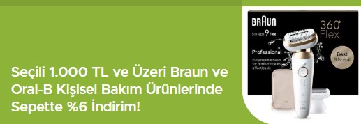 Teknosa Braun ve Oral-B Ürünlerinde %6 İndirim Fırsatı
