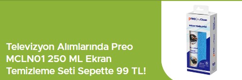 Teknosa TV Alışverişine Preo Temizlik Seti Sadece 99 TL