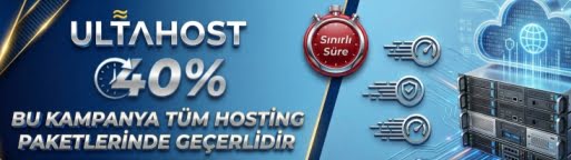 UltaHost Tüm Hosting Paketlerinde %40 indirim Kampanyası